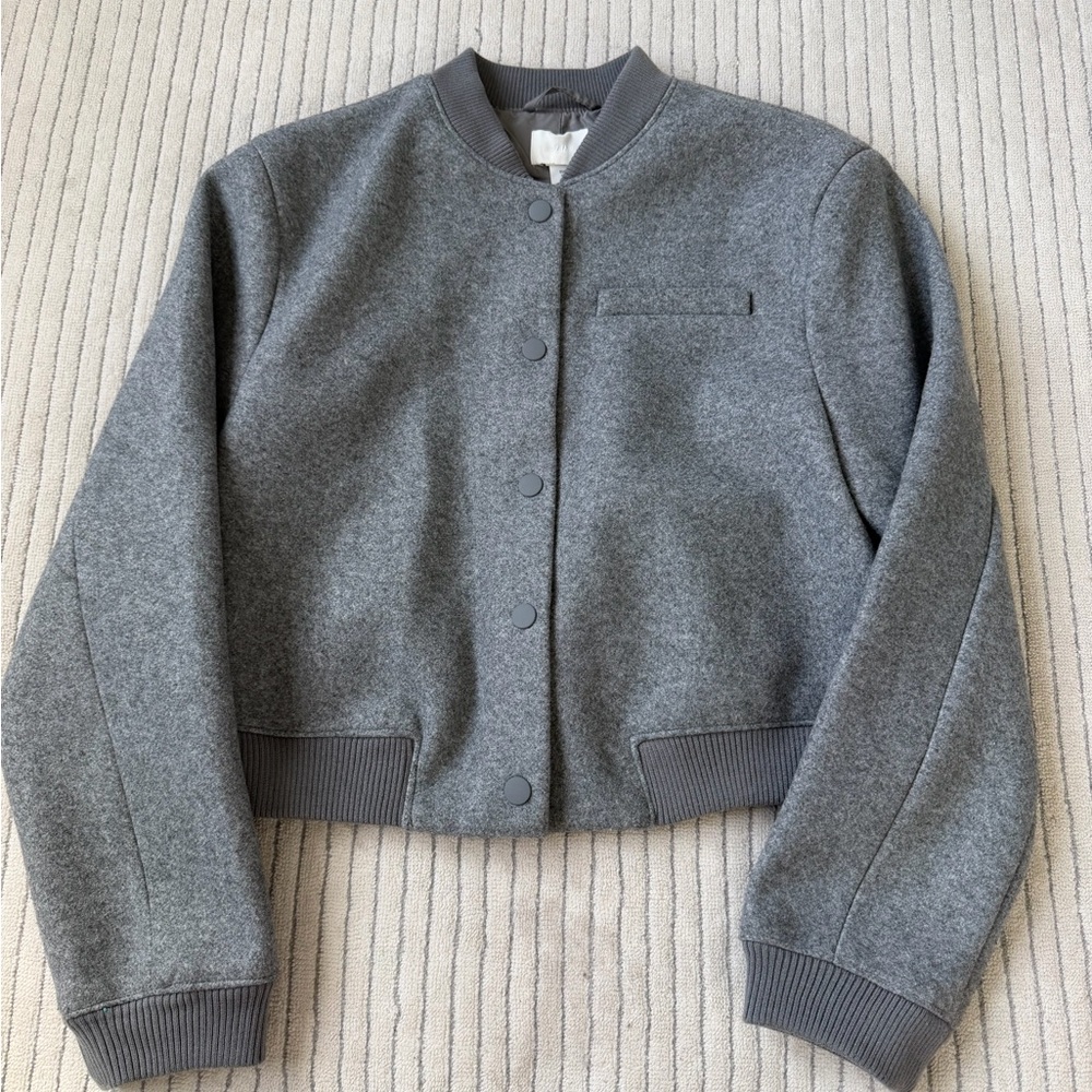 H&M Gray Bomber